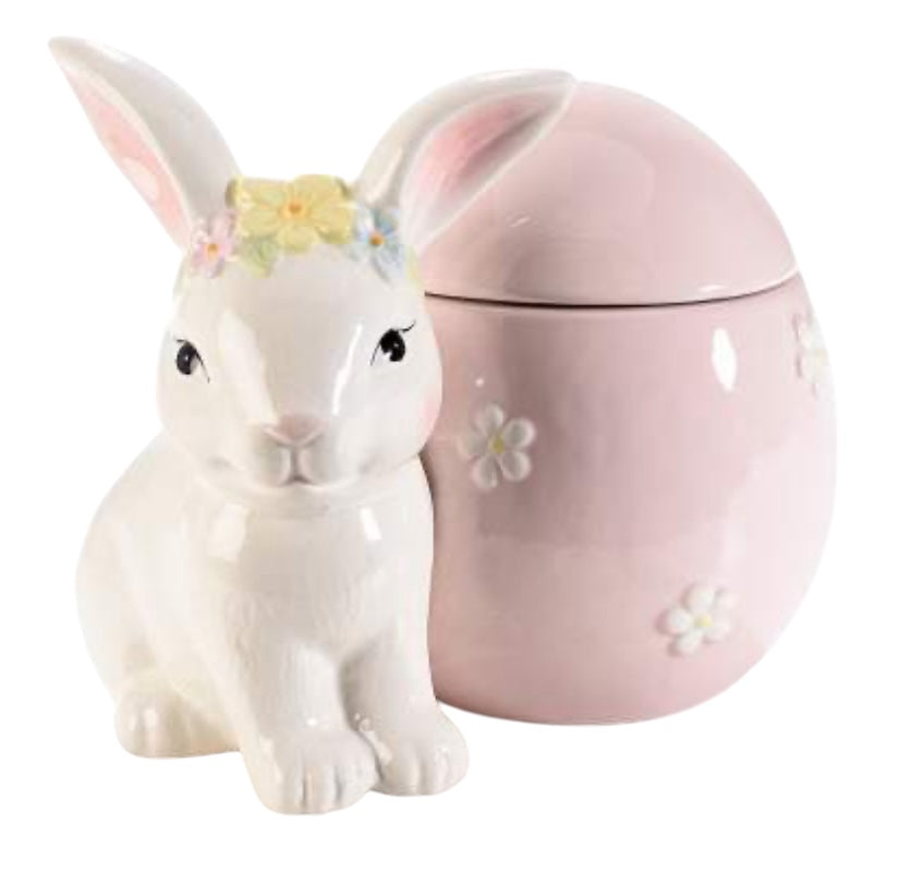 Voorraadpot konijn roze