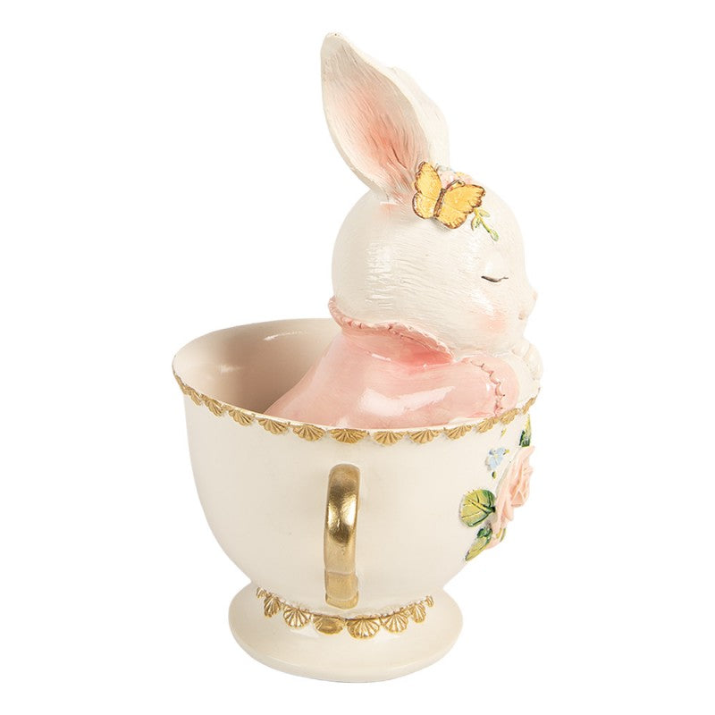 Decoratief kopje met konijntje 22cm - Clayre & Eef