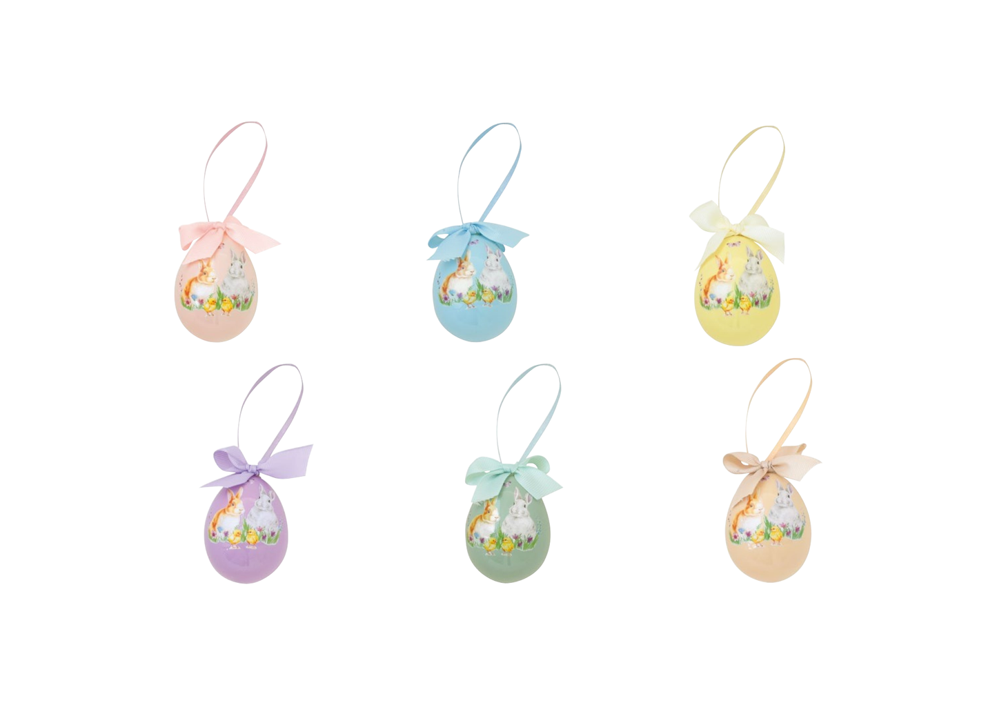 Set 6 Paasei Hangers- Happy Easter