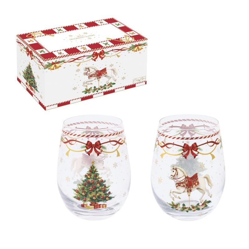 Drinkglazen 500ml 2st - Christmas Tale