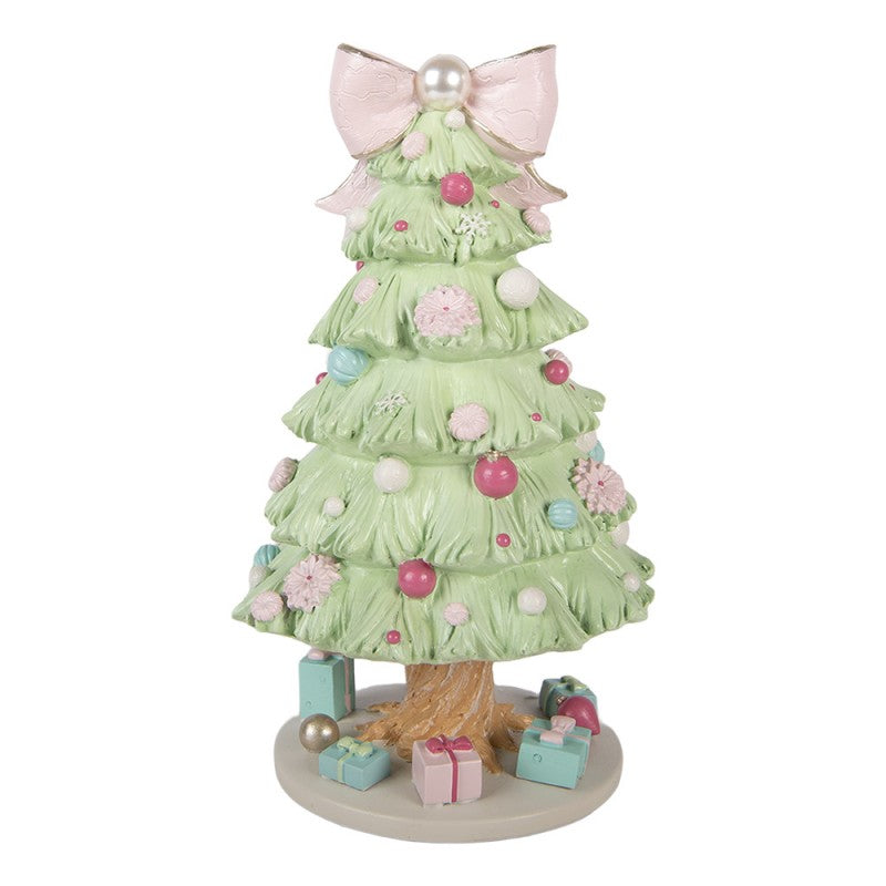 Clayre & Eef Muziekdoos Kerstboom Ø 13x23 cm