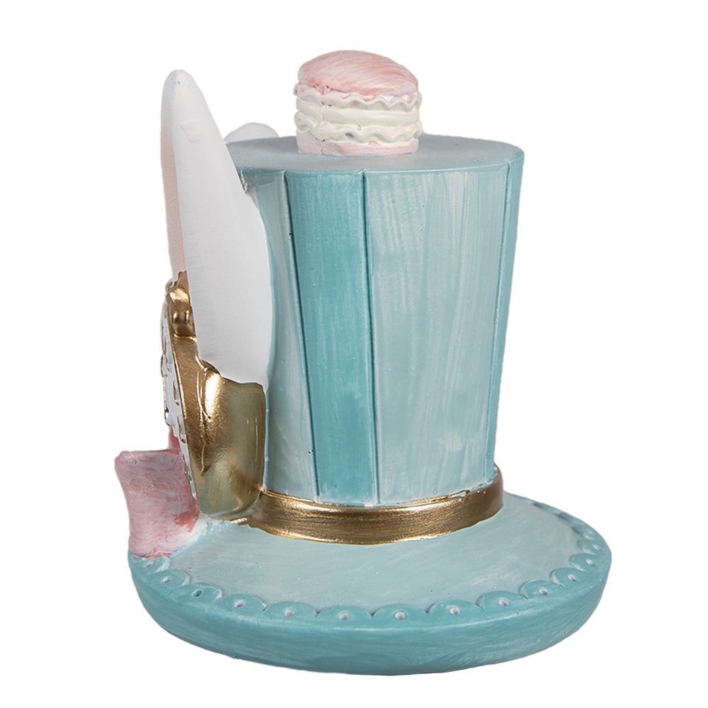 Decoratie Hoed blauw 9cm - Clayre & Eef