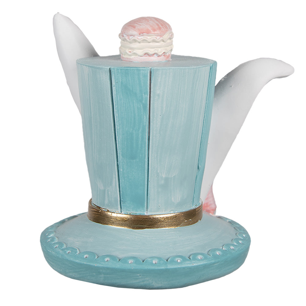 Decoratie Hoed blauw 9cm - Clayre & Eef