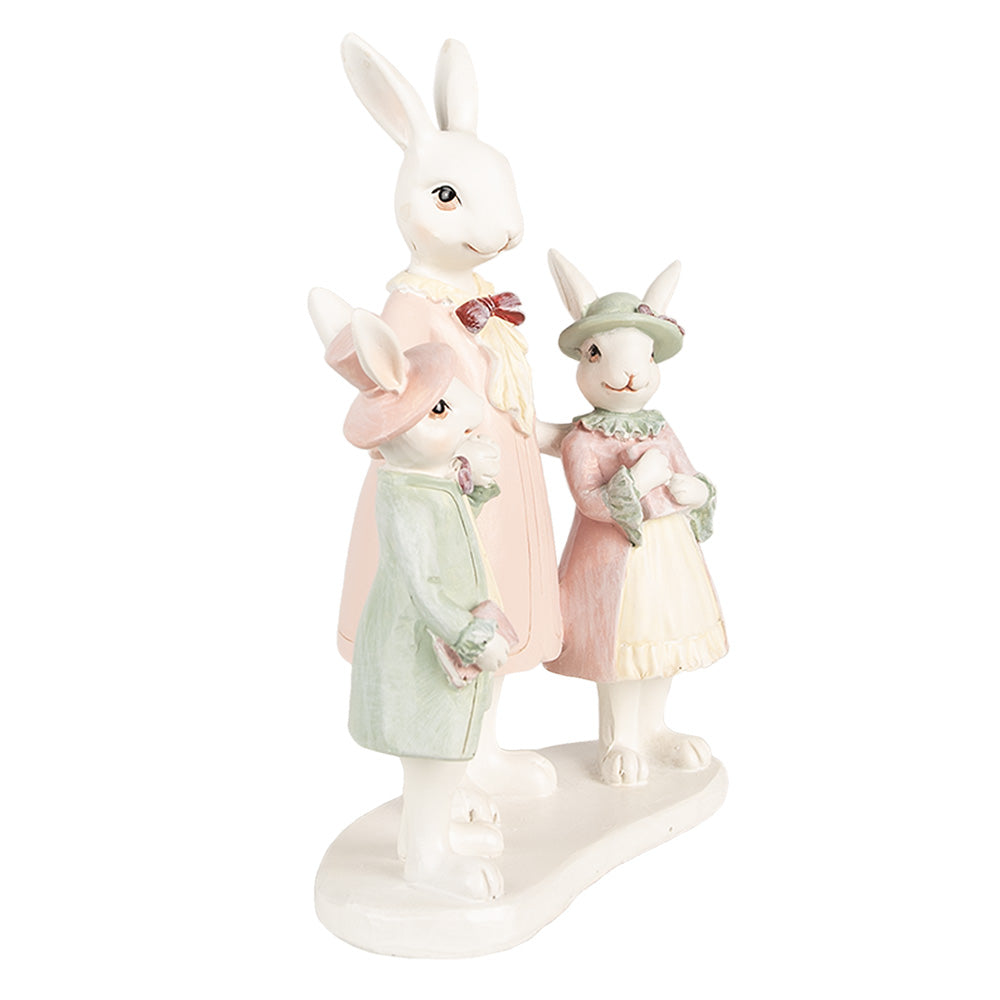 Pastel Gezin Konijnen 21cm - Clayre & Eef