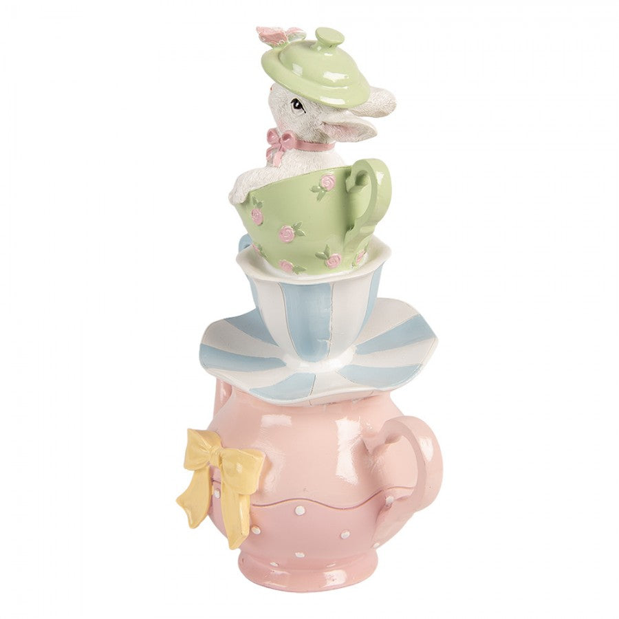 Decoratie theepot pastel 26cm - Clayre & Eef
