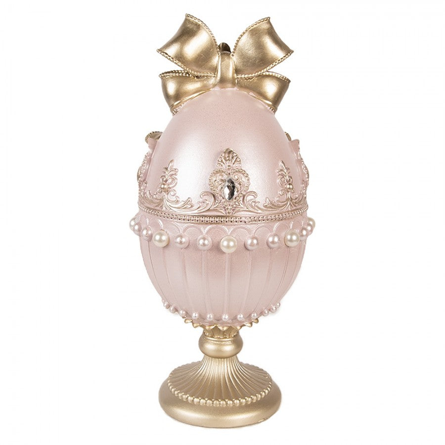 Decoratie ei roze goud 31cm - Clayre & Eef
