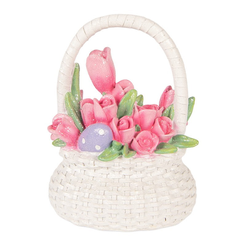 Decoratie paasmandje 18cm - Clayre & Eef