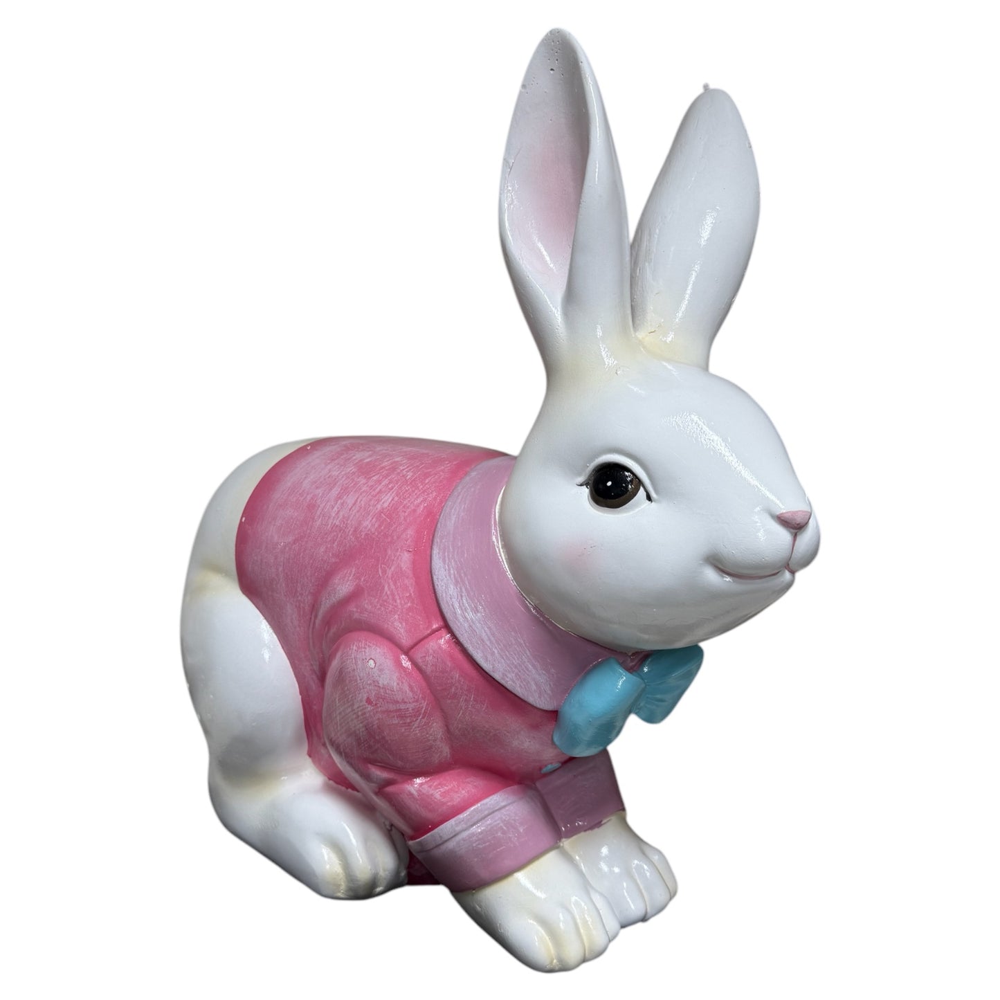 Beeld konijn roze 55cm
