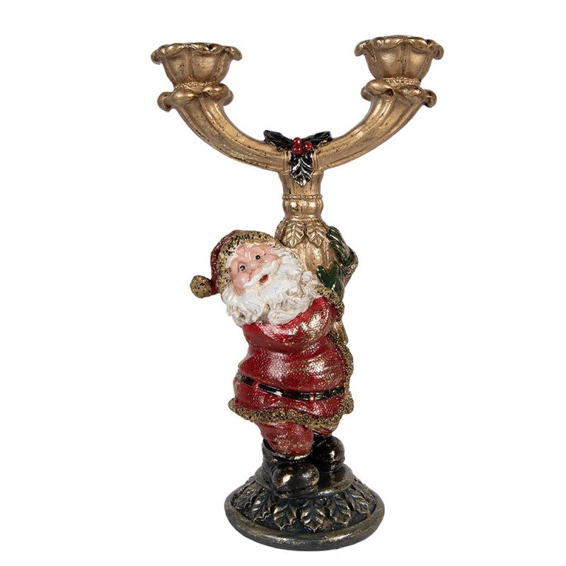 Kandelaar kerstman - Clayre & Eef