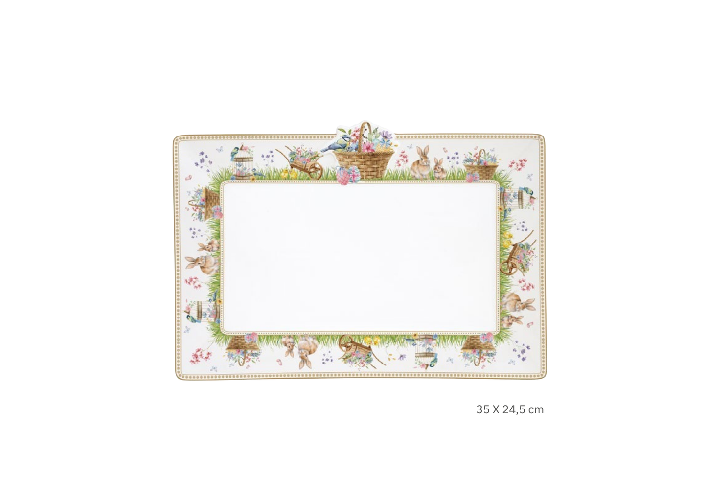 Serveerbord 35 x 24,5cm - Spring Bloom