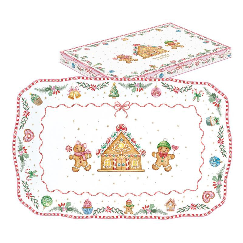 Serveerbord 35x23cm - Sweet Christmas