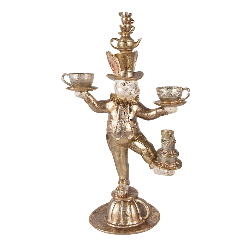 Decoratie konijn goud 58cm - Clayre & Eef