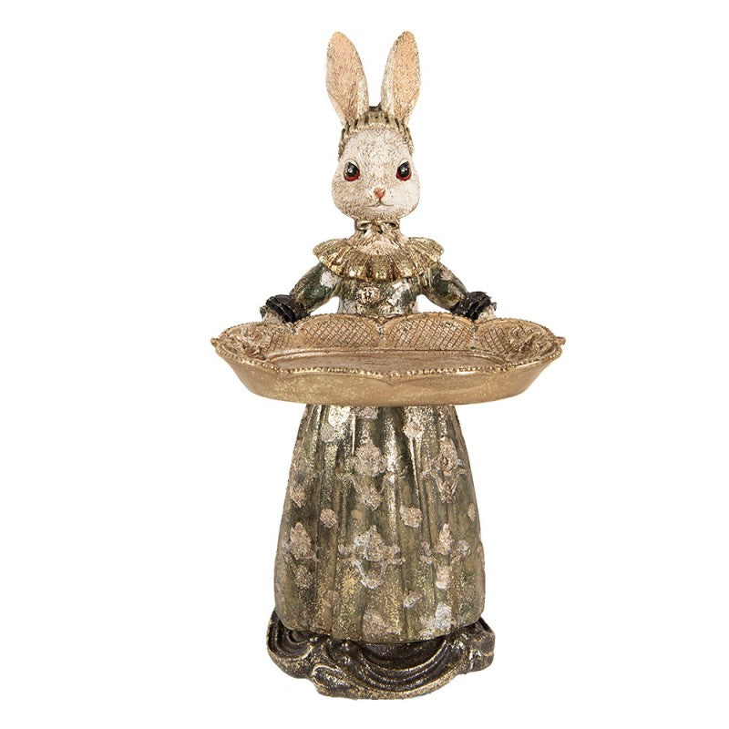 Konijn met schaaltje 29cm - Clayre & Eef