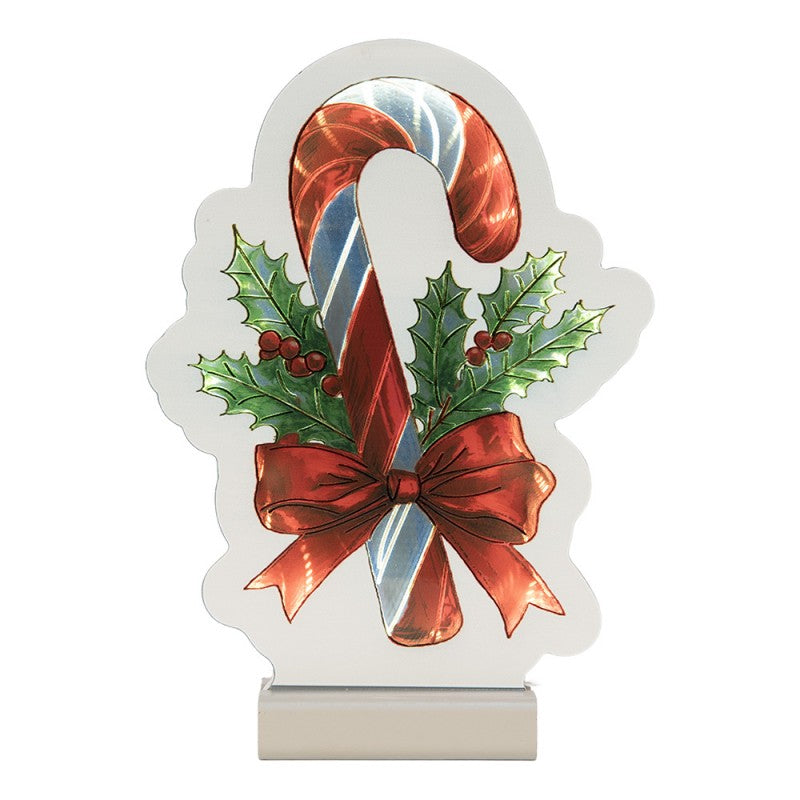Kerst spiegel lamp zuurstok - Clayre & Eef