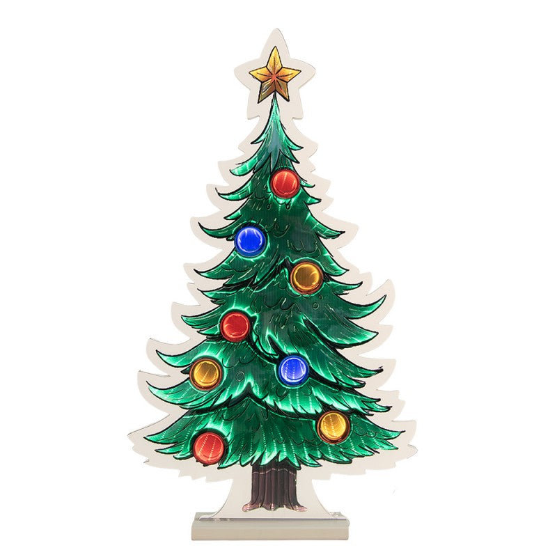 Kerst spiegel lamp kerstboom - Clayre & Eef
