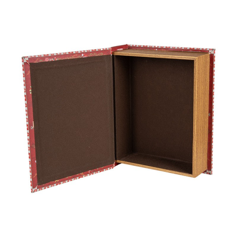Opbergdoos, Boeken, Decoratie, Rood, Clayre&Eef,