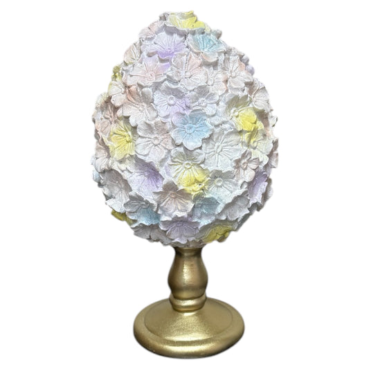 Decoratie ei op voet goud 22cm