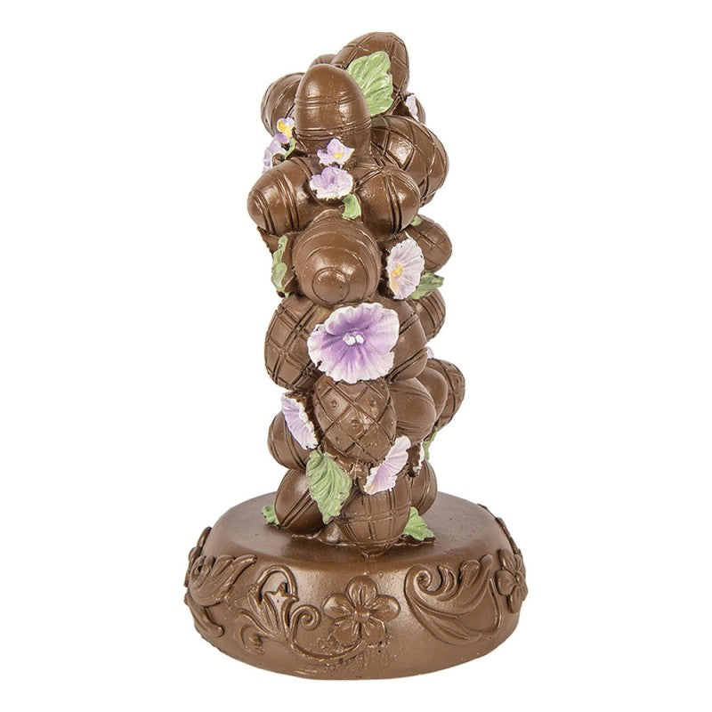 Decoratie chocolade ei krans 19cm - Clayre & Eef
