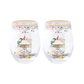Drinkglazen 2st 500ml - Spring Bloom
