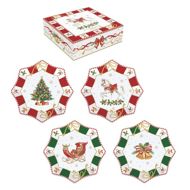 Set 4 dessert borden Ø 16cm - Christmas Tale
