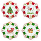 Set 4 dessert borden Ø 16cm - Christmas Tale