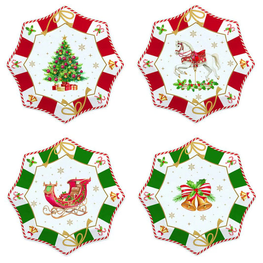 Set 4 dessert borden Ø 16cm - Christmas Tale