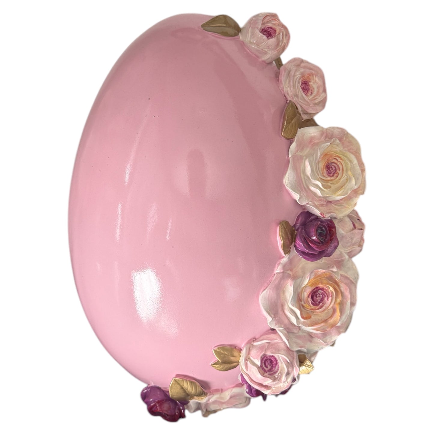 Decoratie ei rozen 35cm