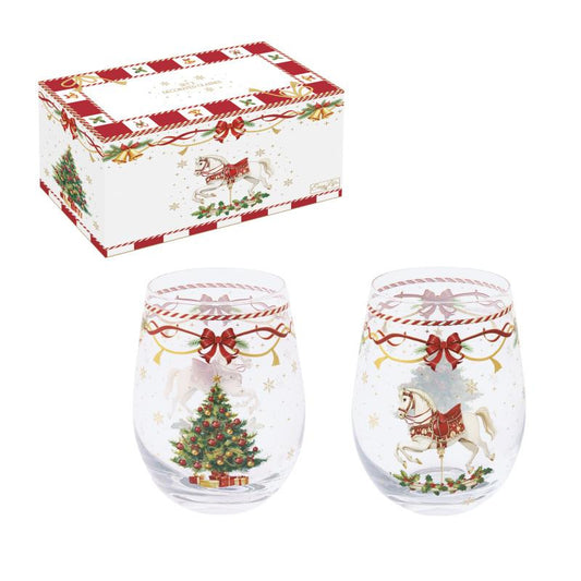 Drinkglazen 500ml 2st - Christmas Tale