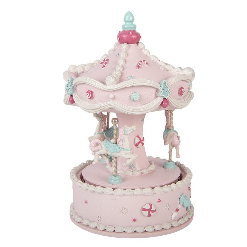Clayre & Eef Muziekdoos Draaimolen Ø 12x19 cm