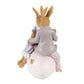 Beeld Konijnen Koppel Lila 15cm - Clayre & Eef