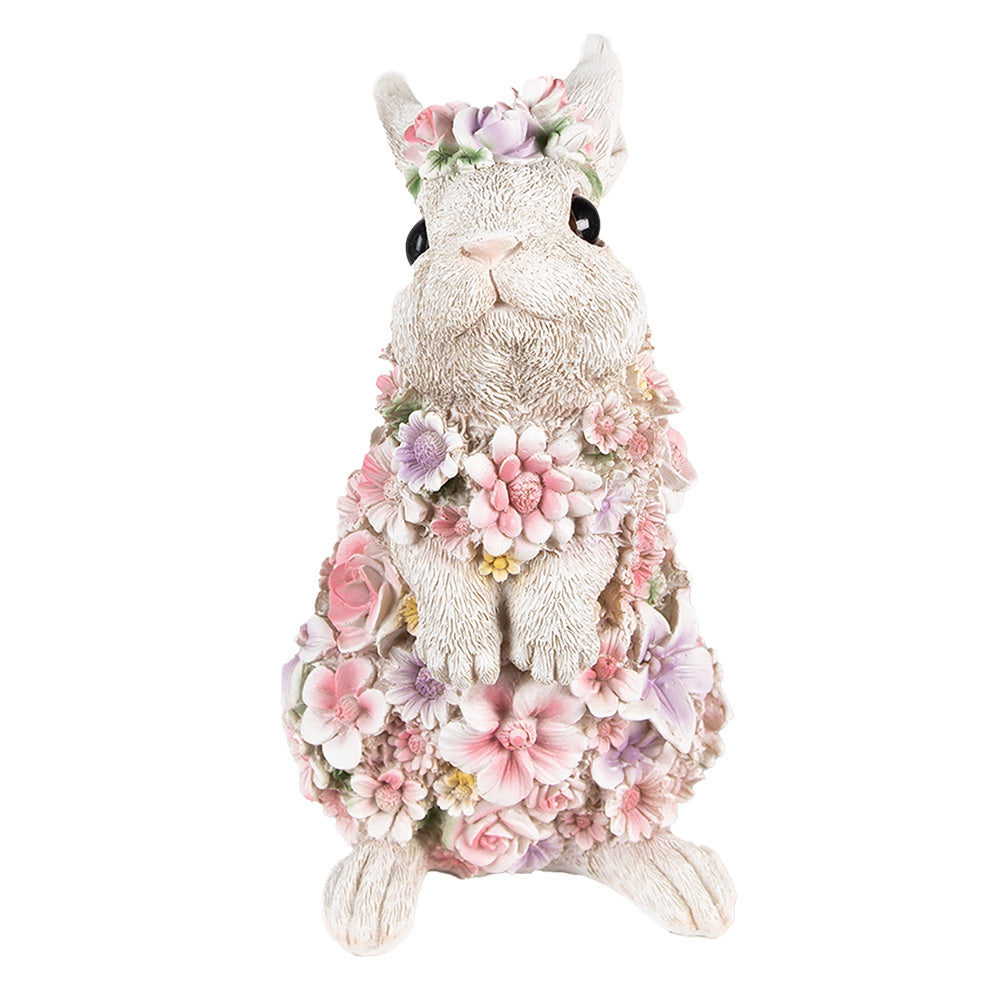 Bloemen Konijn Staand 25cm - Clayre & Eef