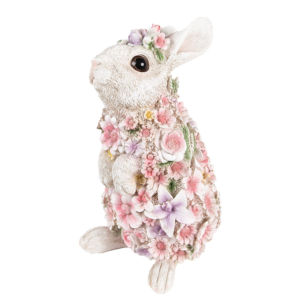 Bloemen Konijn Staand 25cm - Clayre & Eef