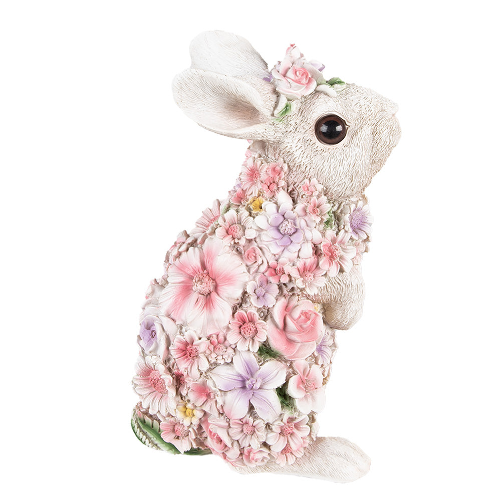 Bloemen Konijn Staand 25cm - Clayre & Eef