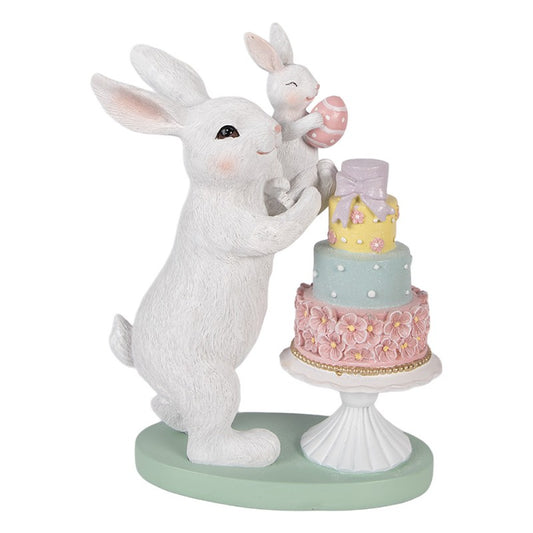 Decoratie konijntjes bij taart 27cm - Clayre & Eef