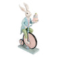 Decoratie konijn op fiets 46cm - Clayre & Eef