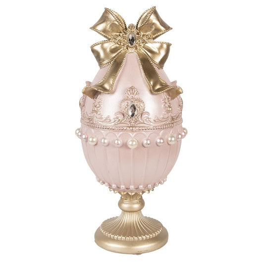 Decoratie ei roze goud 31cm - Clayre & Eef