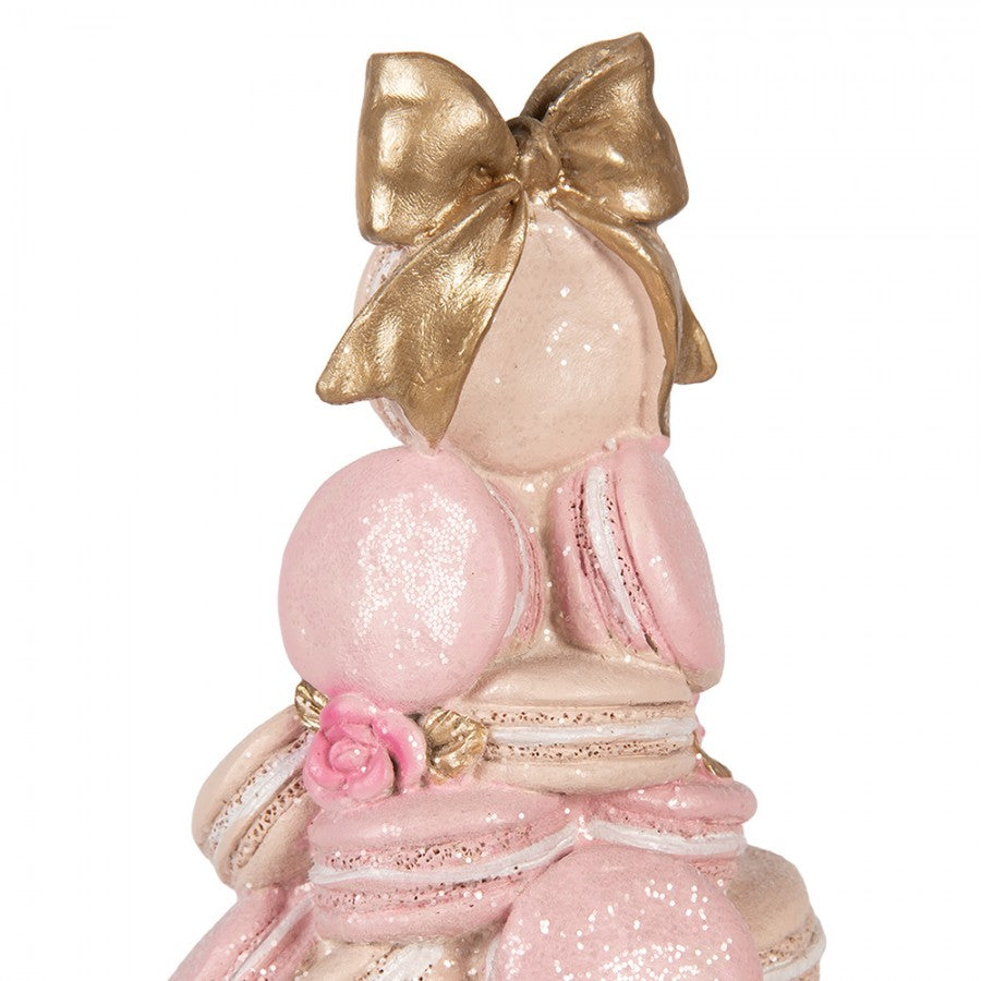 Decoratie taart roze macarons 29cm - Clayre & Eef