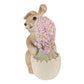 Beeld Konijn Bos Bloemen 12 CM - Clayre & Eef