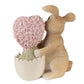 Beeld Konijn Bos Bloemen 12 CM - Clayre & Eef