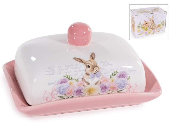 Botervloot Konijn Roze - Floral Bunny