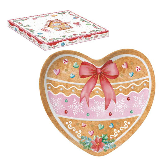 Hartvormig bord 20x19 cm - Sweet Christmas