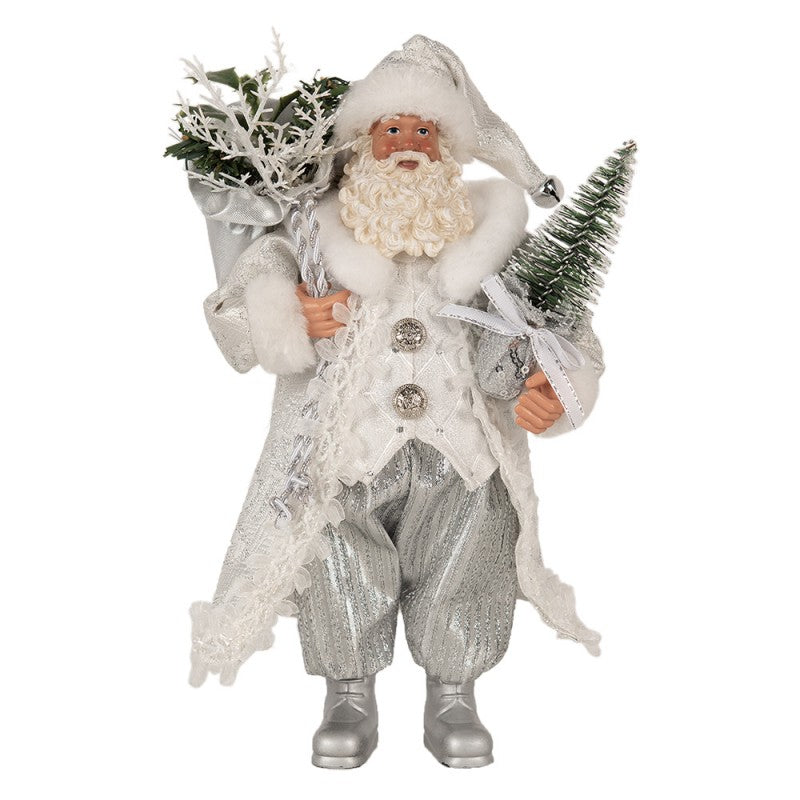 Kerstman, Zilver, Kerst, Clayre&Eef 