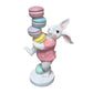 Beeld konijn macaron toren 26cm