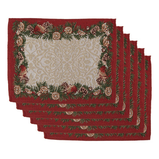 Placemats set van 6 - Clayre & Eef