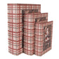 Set decoratieve boeken / opbergdozen kerstman - Clayre & Eef
