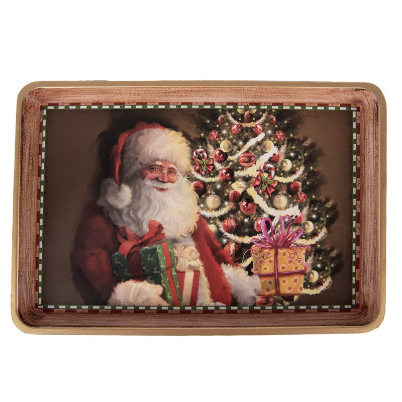 Dienblad kerstman 31cm - Clayre & Eef