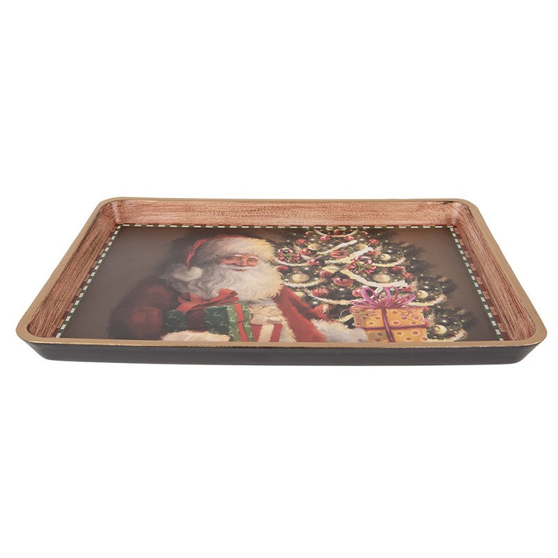 Dienblad kerstman 31cm - Clayre & Eef