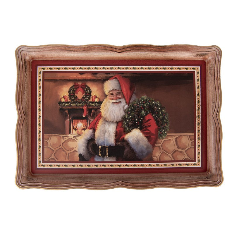 Dienblad kerstman 32cm - Clayre & Eef
