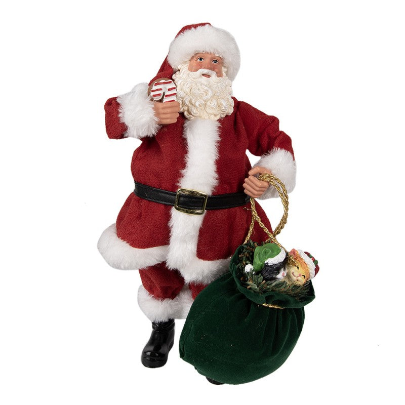 Kerstman, Decoratie, Kerst, Rood, Clayre&Eef 