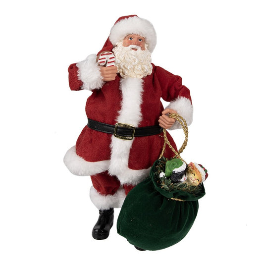 Kerstman, Decoratie, Kerst, Rood, Clayre&Eef 